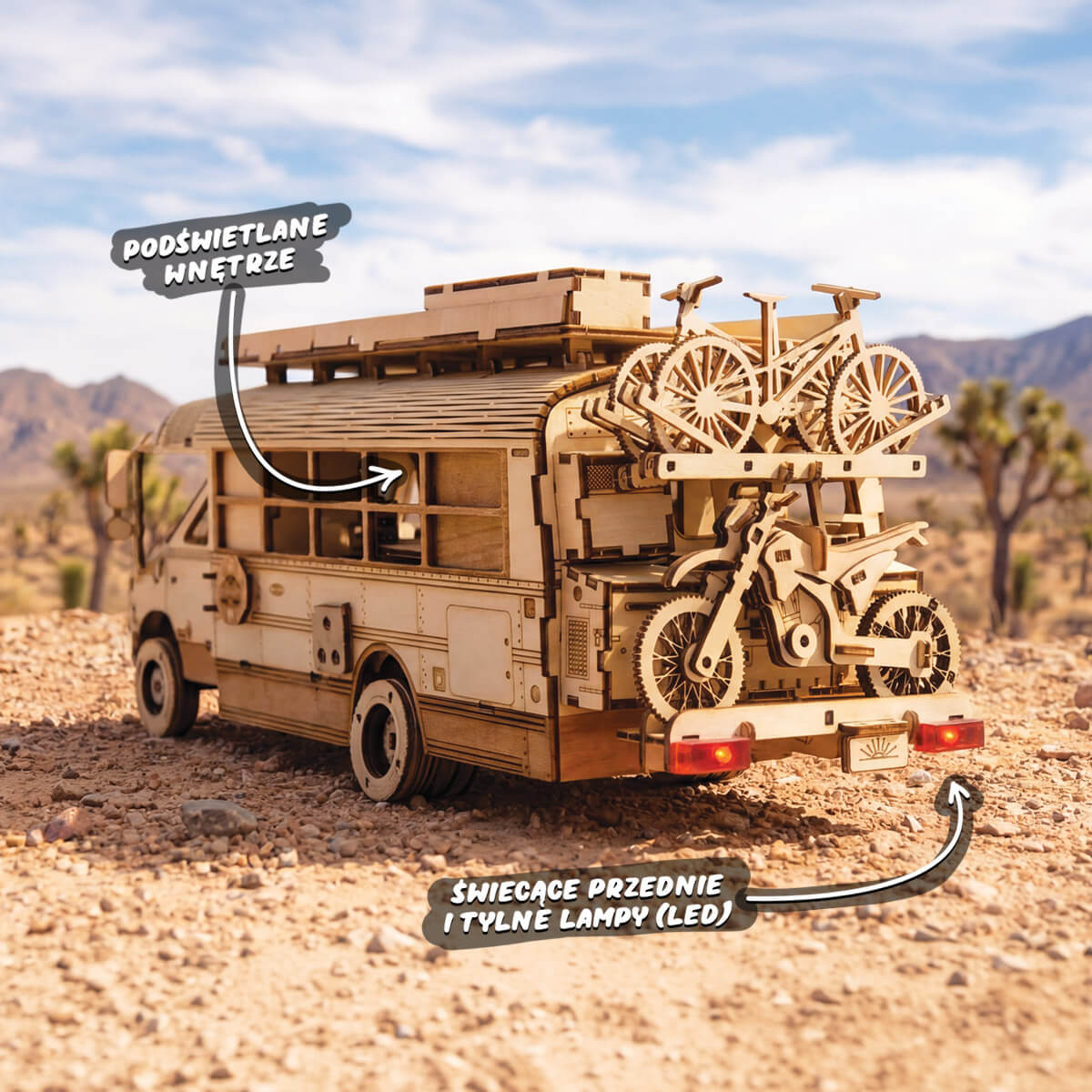 Autobus - Model | Drewniane Puzzle 3D