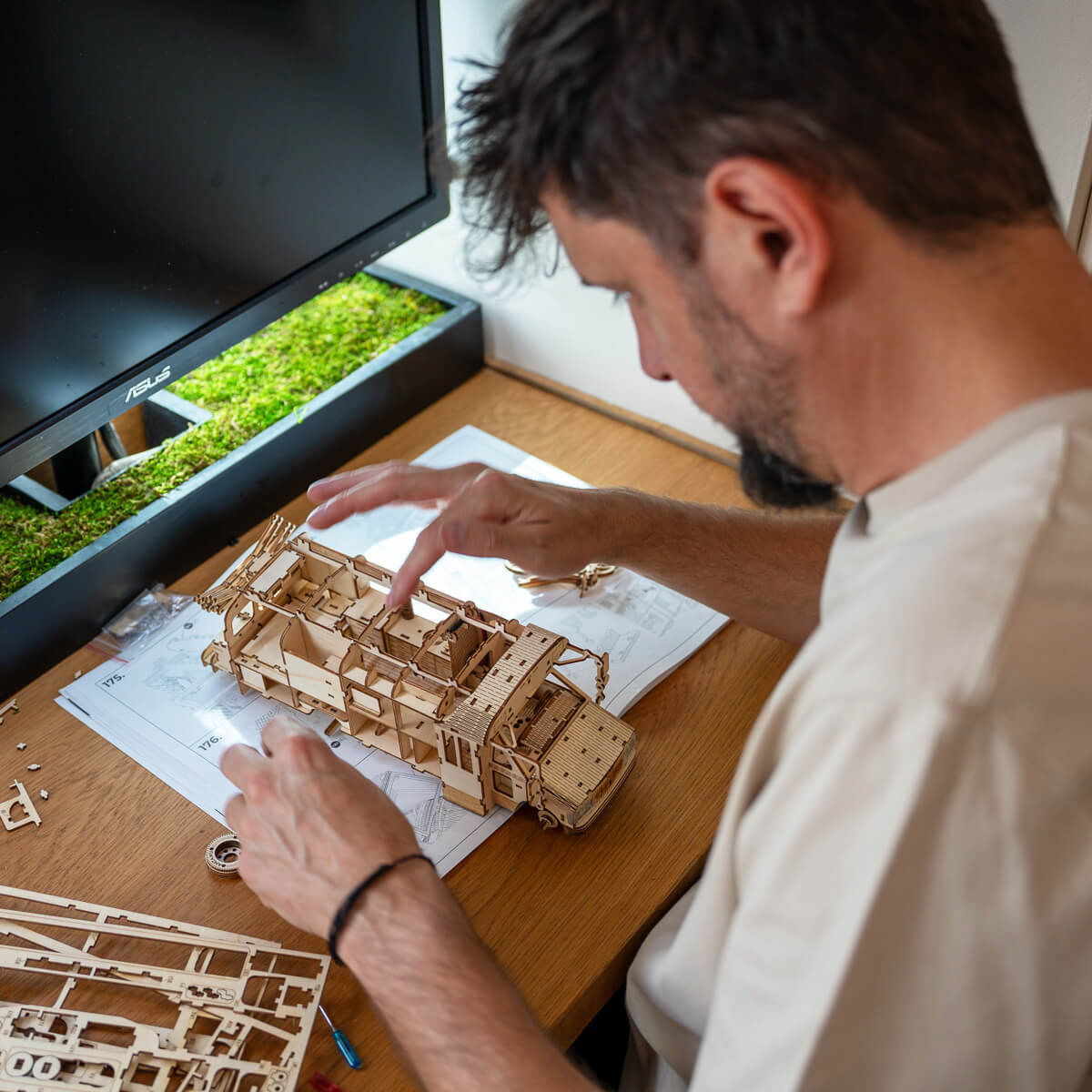 Autobus - Model | Drewniane Puzzle 3D
