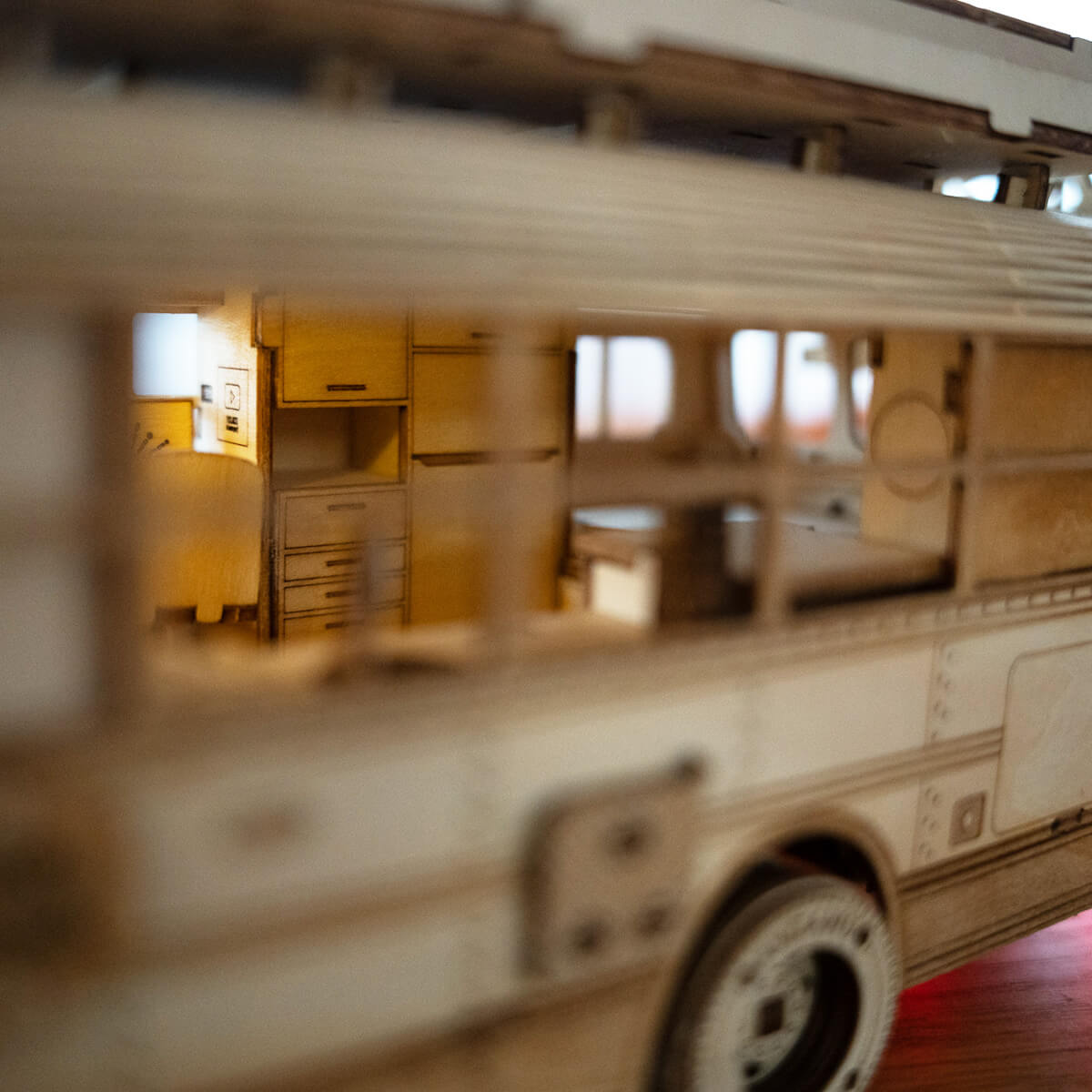 Autobus - Model | Drewniane Puzzle 3D