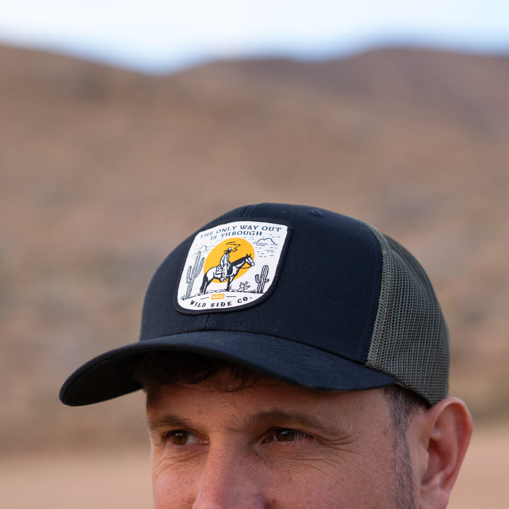 The Only Way - Czapka | Black/Green [Trucker]