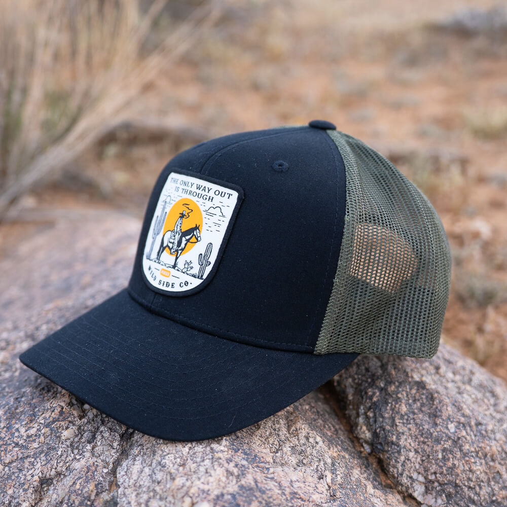 The Only Way - Czapka | Black/Green [Trucker]