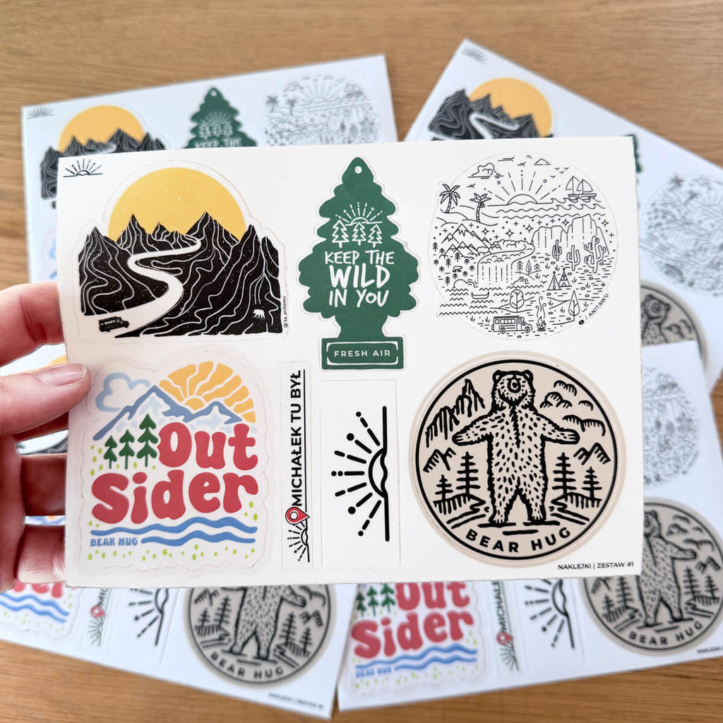 <b>7 naklejek</b> <br>Zestaw #1