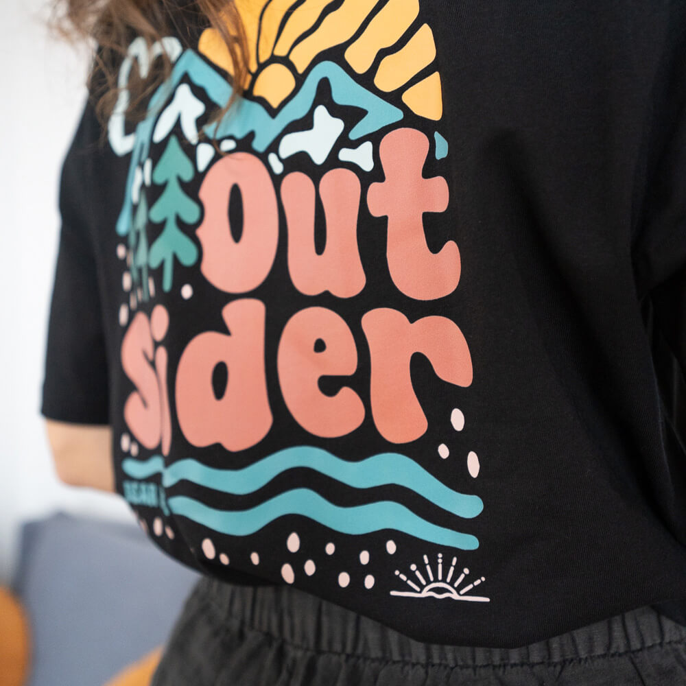 <b>Outsider - Koszulka</b> <br>  Czarny [Unisex]