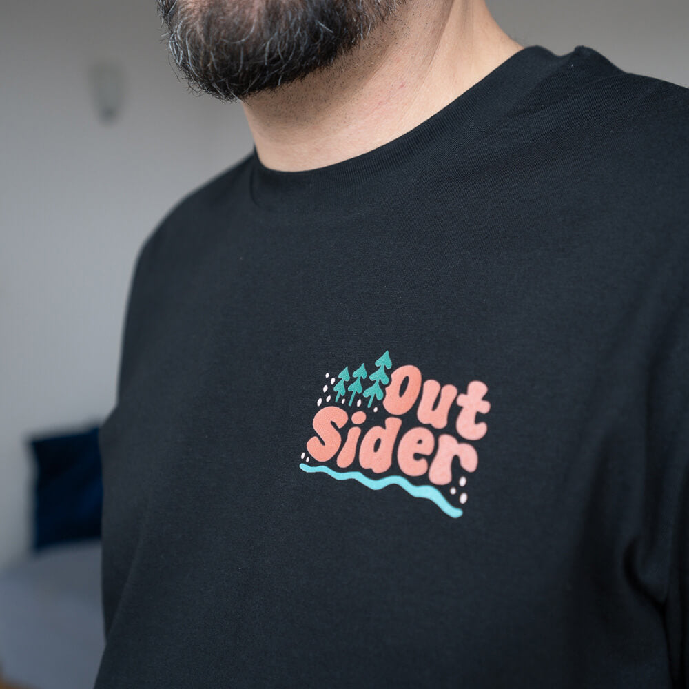 <b>Outsider - Koszulka</b> <br>  Czarny [Unisex]