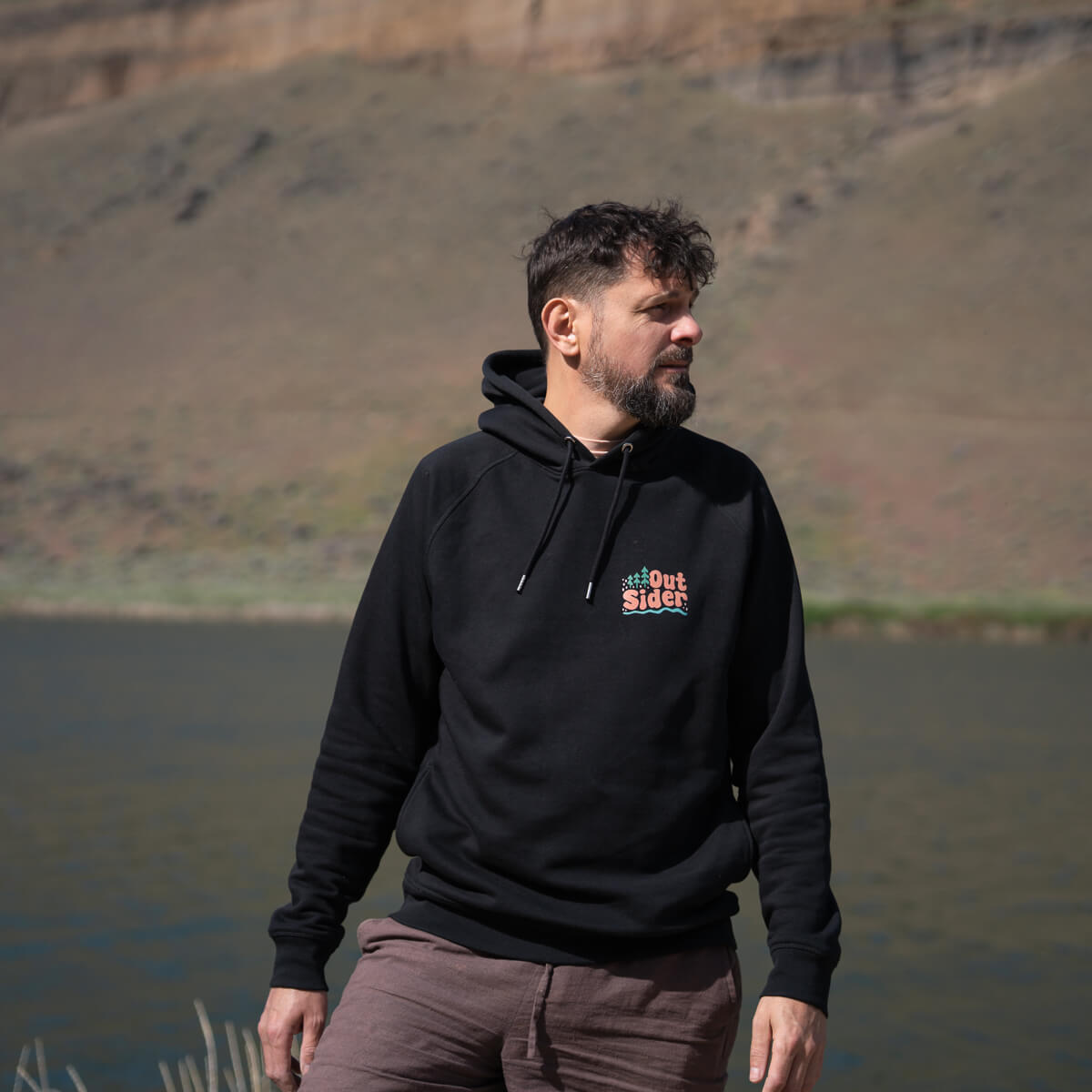 Outsider - Bluza Kaptur | Czarny [Unisex]