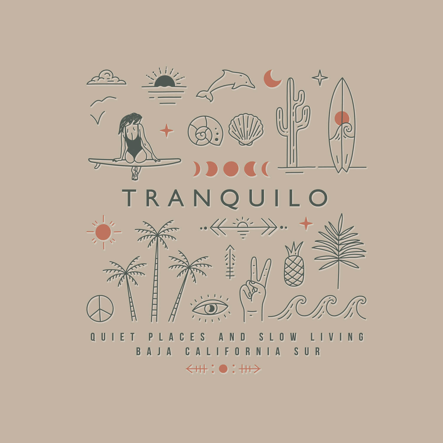 Tranquilo - Koszulka | Pustynia [Unisex]